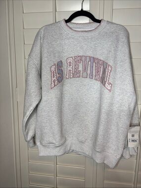 AS Revival Altar’d state embroidered floral crewneck size small NWT